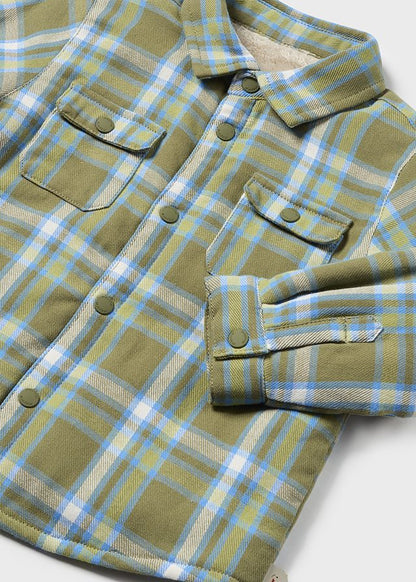 overshirt neonato quadri