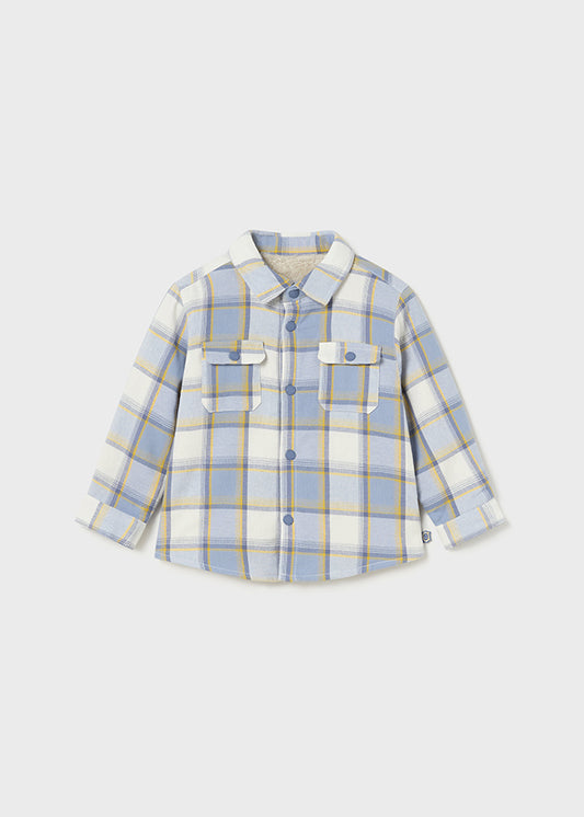 overshirt neonato quadri