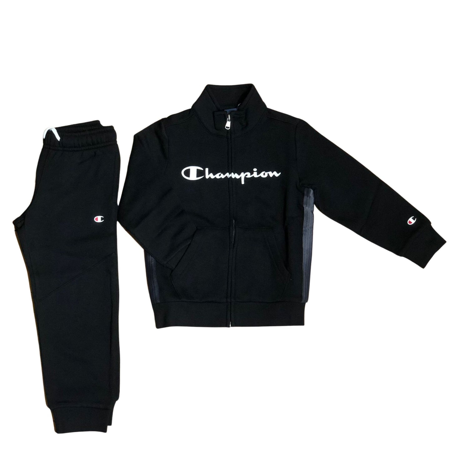 Tuta full zip con cappuccio